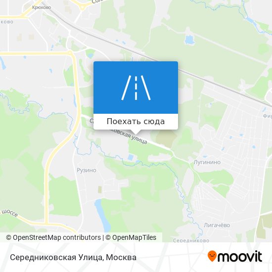 Карта Середниковская Улица