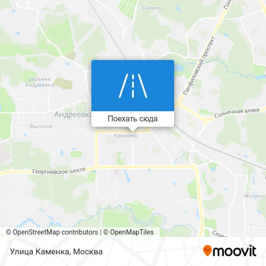 Карта Улица Каменка