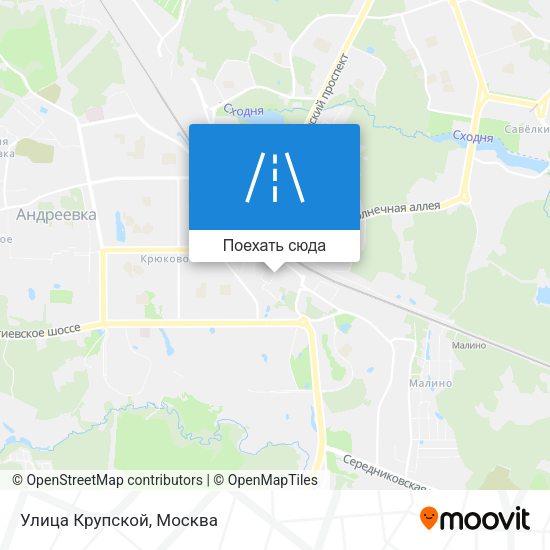 Карта Улица Крупской