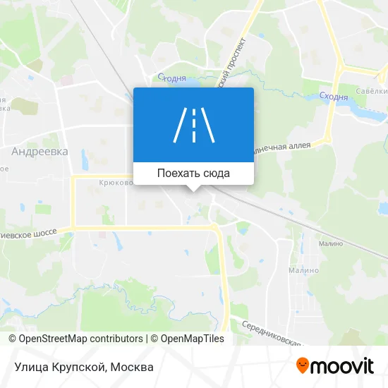 Карта Улица Крупской