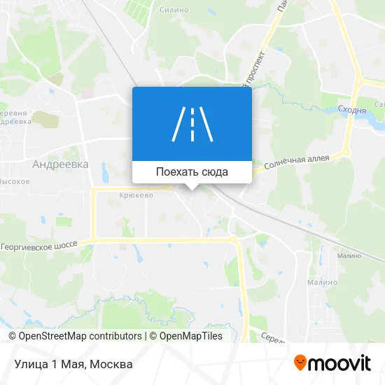 Карта Улица 1 Мая