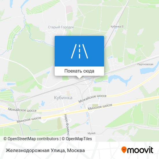 Карта Железнодорожная Улица