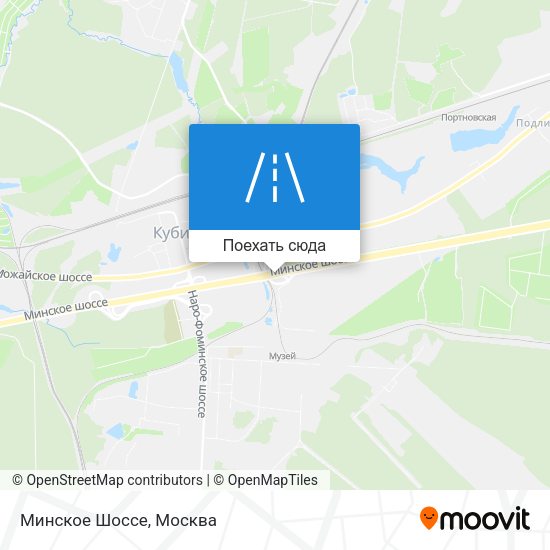Карта Минское Шоссе