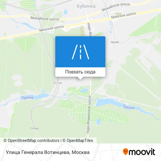 Карта Улица Генерала Вотинцева