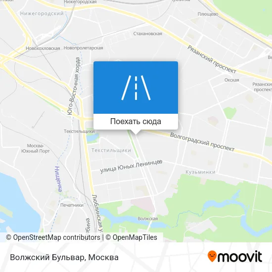 Карта Волжский Бульвар