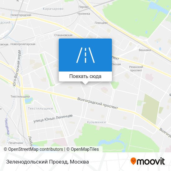 Карта Зеленодольский Проезд