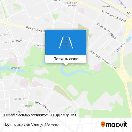 Карта Кузьминская Улица