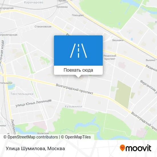 Карта Улица Шумилова
