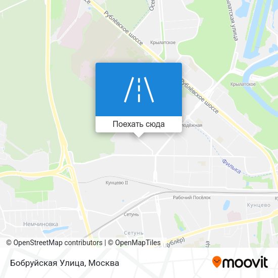 Карта Бобруйская Улица