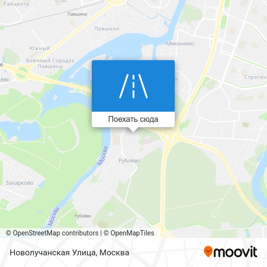 Карта Новолучанская Улица