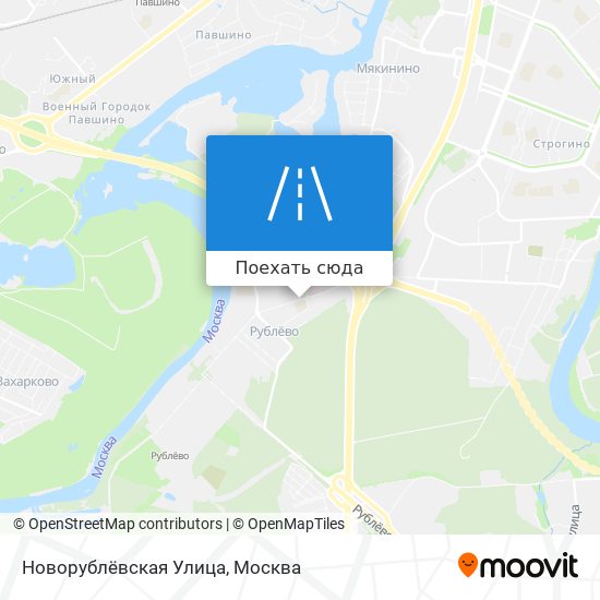 Карта Новорублёвская Улица
