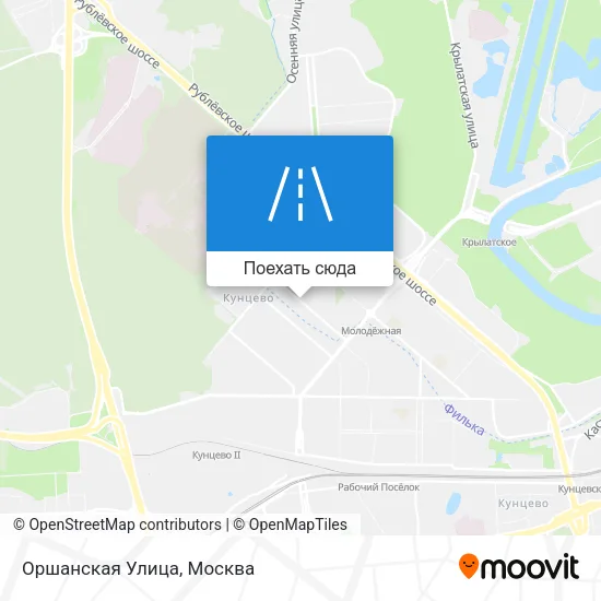 Карта Оршанская Улица