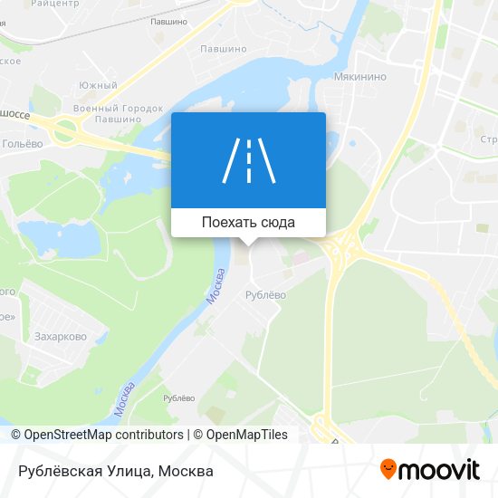 Карта Рублёвская Улица