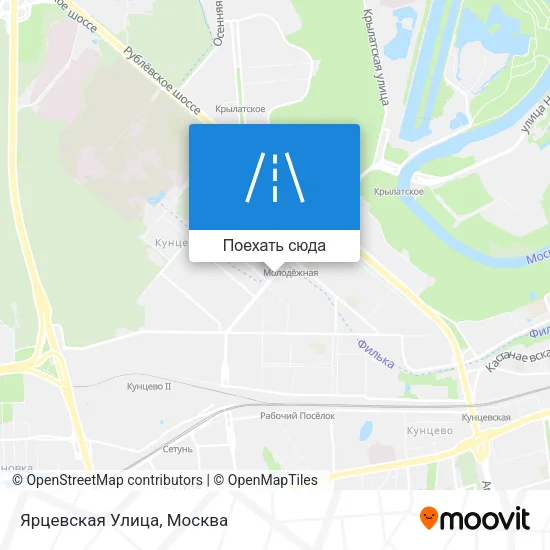 Карта Ярцевская Улица