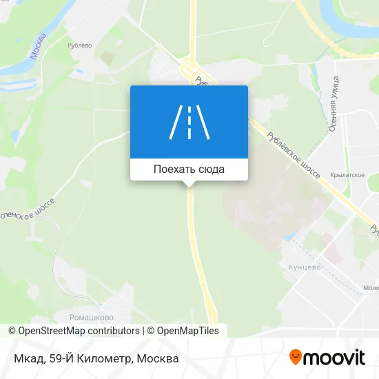 Карта Мкад, 59-Й Километр