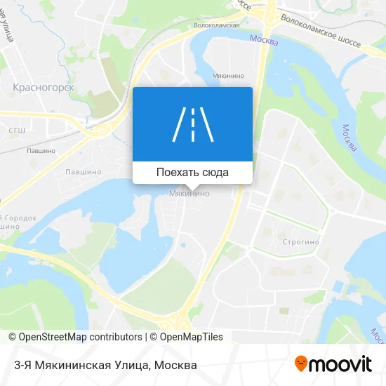 Карта 3-Я Мякининская Улица