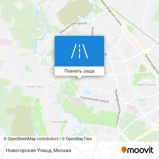 Карта Новогорская Улица