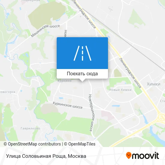 Карта Улица Соловьиная Роща