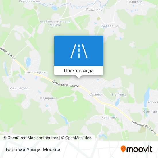 Карта Боровая Улица