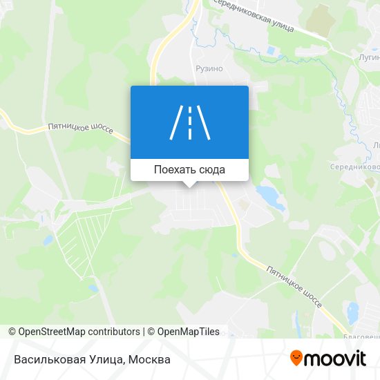 Карта Васильковая Улица