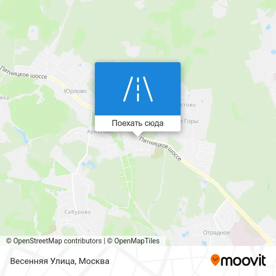 Карта Весенняя Улица