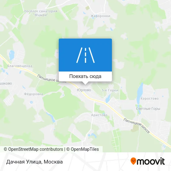 Карта Дачная Улица