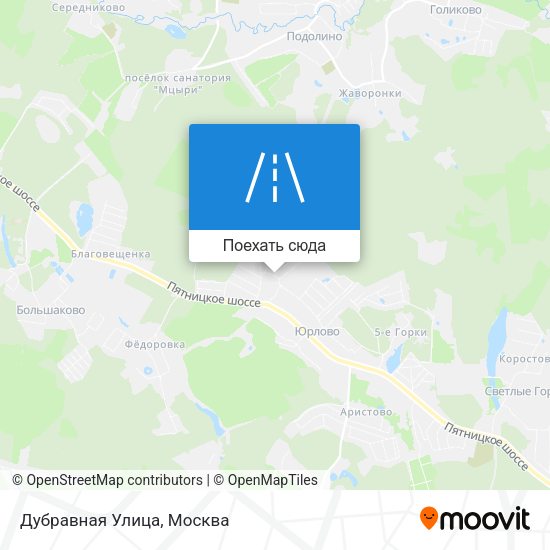 Карта Дубравная Улица
