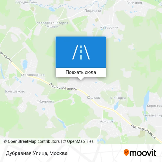 Карта Дубравная Улица