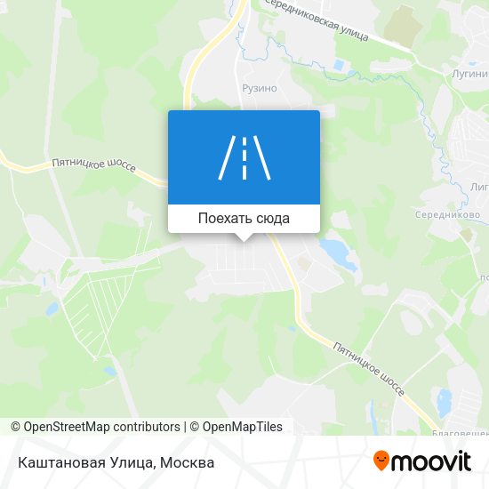 Карта Каштановая Улица