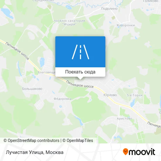 Карта Лучистая Улица