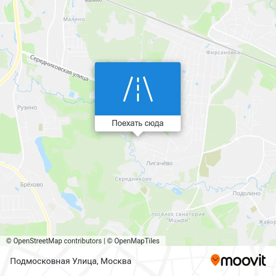 Карта Подмосковная Улица