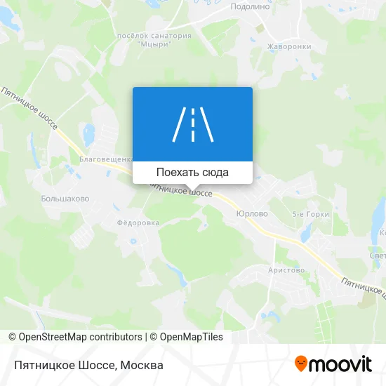 Карта Пятницкое Шоссе