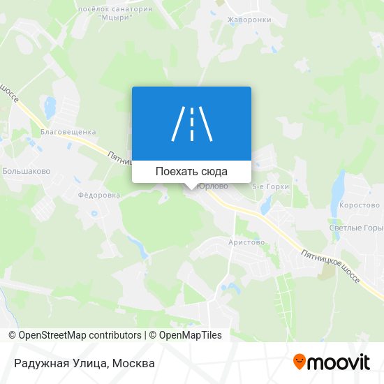 Карта Радужная Улица