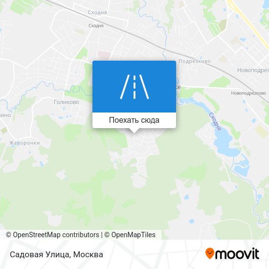 Карта Садовая Улица