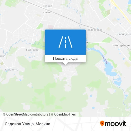 Карта Садовая Улица
