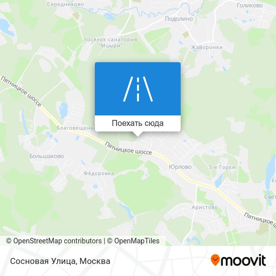 Карта Сосновая Улица