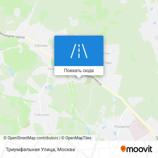 Карта Триумфальная Улица