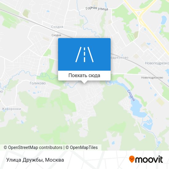 Карта Улица Дружбы