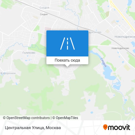 Карта Центральная Улица