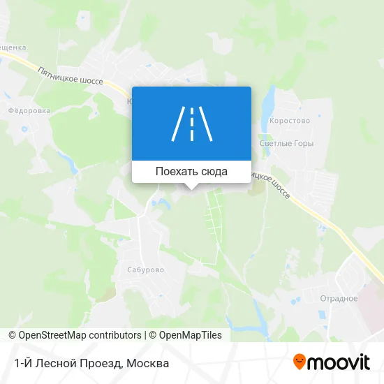 Карта 1-Й Лесной Проезд