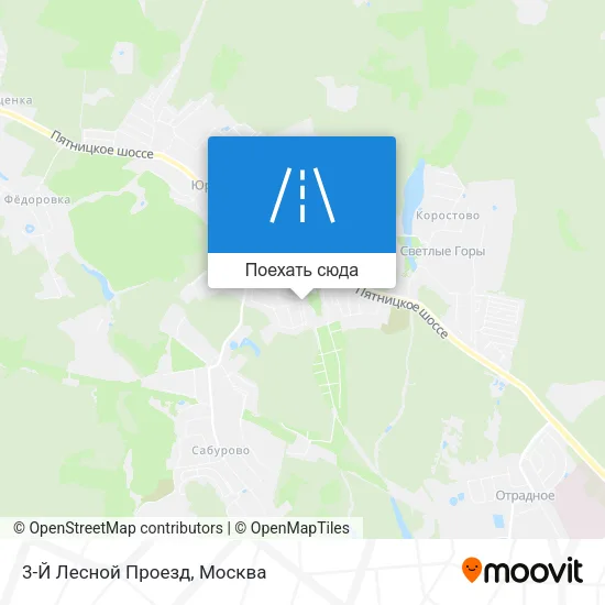 Карта 3-Й Лесной Проезд
