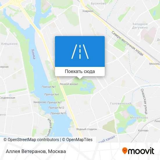 Карта Аллея Ветеранов