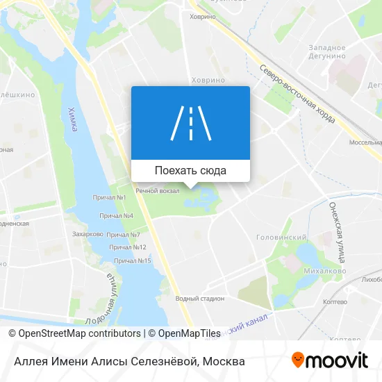 Карта Аллея Имени Алисы Селезнёвой