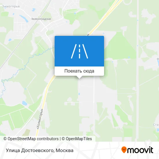 Карта Улица Достоевского