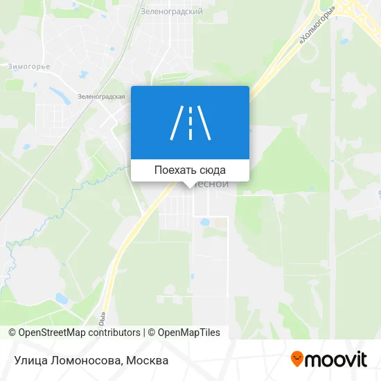 Карта Улица Ломоносова