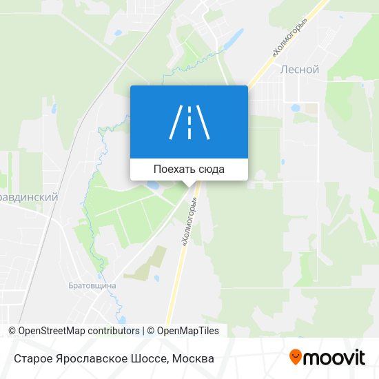 Карта Старое Ярославское Шоссе
