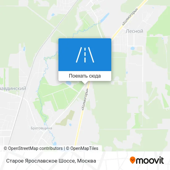 Карта Старое Ярославское Шоссе