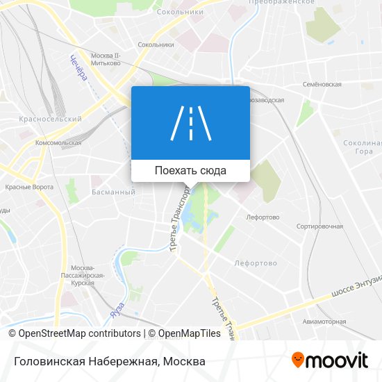 Карта Головинская Набережная