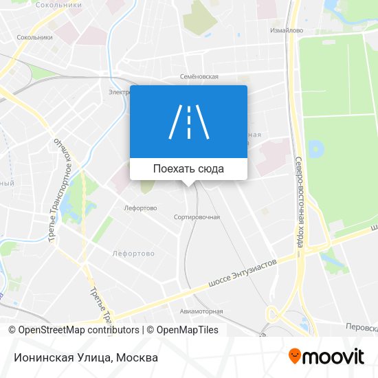 Карта Ионинская Улица