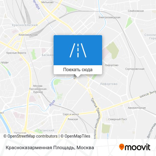 Карта Красноказарменная Площадь